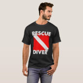 Scuba Rescue Diver voor instructeurs Studenten Div T-shirt (Voorkant volledig)