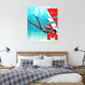 SCUBA-schijf Canvas Afdruk (Insitu (Slaapkamer))