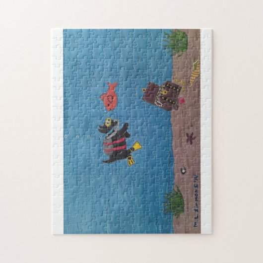 SCUBA SCOTTIE LEGPUZZEL (Verticaal)