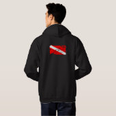 Scuba-Shirt Hoodie (Achterkant volledig)
