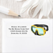 Scuba Snorkel Duikmasker Aangepaste naam voor bedr Etiket (Insitu)