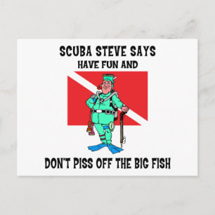 SCUBA Steve Briefkaart