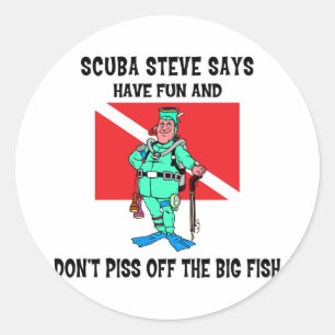 SCUBA Steve Ronde Sticker