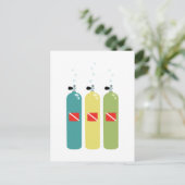 Scuba Tanks Briefkaart (Staand voorkant)