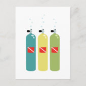 Scuba Tanks Briefkaart (Voorkant)