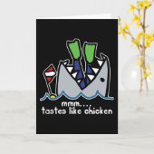 Scuba tastes Chicken Shark Kaart (Gele Bloem)