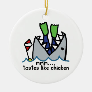 Scuba tastes Chicken Shark Keramisch Ornament