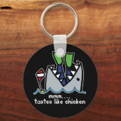 Scuba tastes Chicken Shark Sleutelhanger (Voorkant)