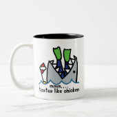 Scuba tastes Chicken Shark Tweekleurige Koffiemok (Links)