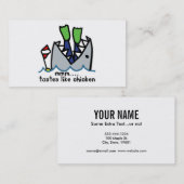 Scuba tastes Chicken Shark Visitekaartje (Voorkant / Achterkant)