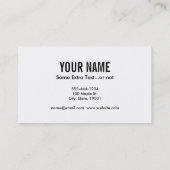 Scuba tastes Chicken Shark Visitekaartje (Achterkant)