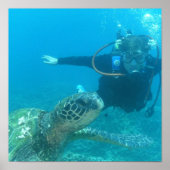 Scuba Underwater Life Poster (Voorkant)