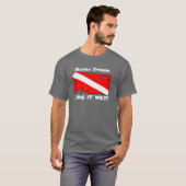 Scuba verspreidt zich als natte t-shirt (Voorkant volledig)