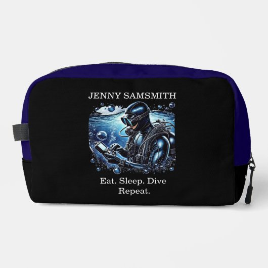 Scuba Vibes: Duik in het avontuur! Toilettasje (Voorkant)