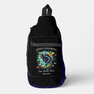 Scuba Vibes: Duikleven, Leef Stout! Sling Bag