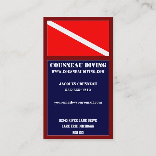 Scuba Visitekaartje 1 (Voorkant)