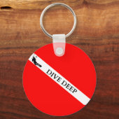 Scuba-vlag (duikvlucht) sleutelhanger (Voorkant)