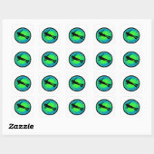 SCUBA ZO REEKS VIERKANTE STICKER (Vel)