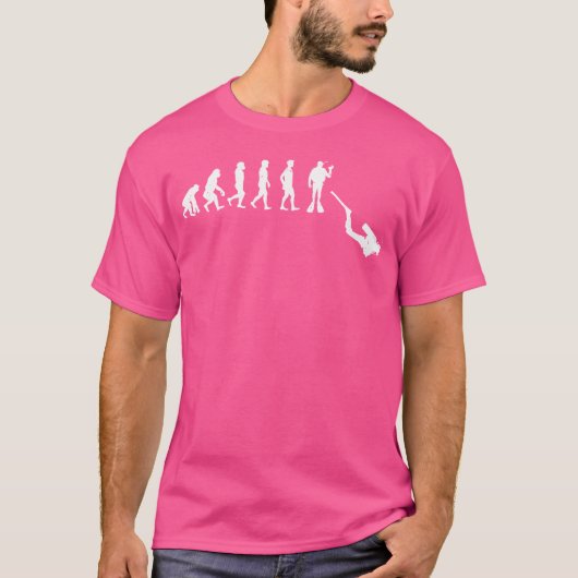 Scubadiving Evolution Funny Scuba Diver Diving Ent T-shirt (Voorkant)