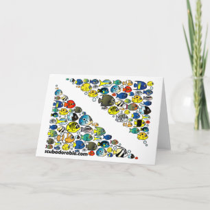 Scubadorable Diver Down Flag Kaart