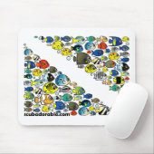 Scubadorable Diver Down Flag Muismat (Met muis)