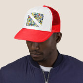 Scubadorable Diver Down Flag Trucker Pet (In situ)