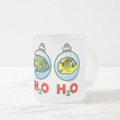 Scubadorable H2O H2O H2O H2O Matglas Koffiemok (Voorkant rechts)