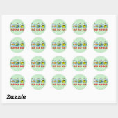 Scubadorable H2O H2O H2O H2O Ronde Sticker (Vel)
