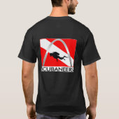 Scubaneers Logo Mannen Draag T-shirt (Achterkant)