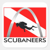 Scubaneers Logo Stickers (Voorkant)