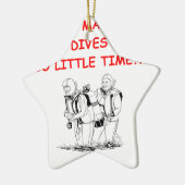 scubaseduiken keramisch ornament (Links)