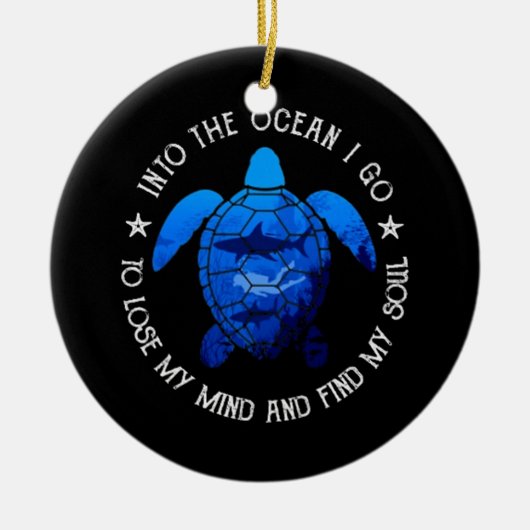 scubaseduiken keramisch ornament (Voorkant)