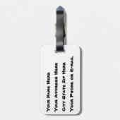  scubaslag bagagelabel (Achterkant verticaal)