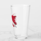 scubasvlag, penseelstreek, duikvlag glas (Links)