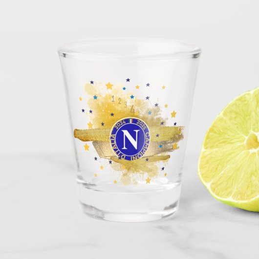 SCUDETTO NAPOLI 2025 SHOT GLAS (Voorkant)