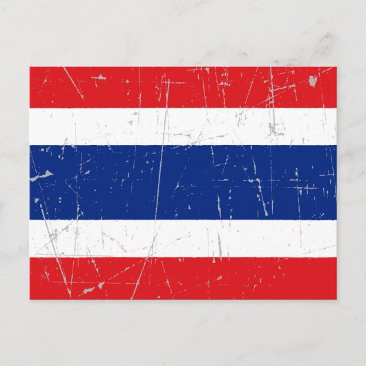 Scuffed and Scratched Thai Flag Briefkaart (Voorkant)