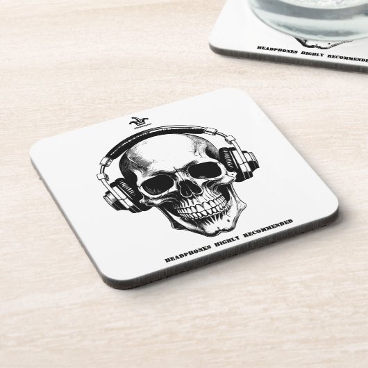 Scull Coasters Bier Onderzetter (Linkerzijde)