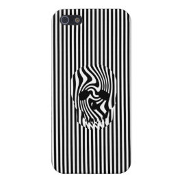 Scull en Stripes, op art iPhone 5 Hoesje