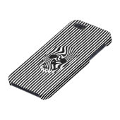 Scull en Stripes, op art iPhone Hoesje (Onderkant)
