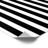 Scull en Stripes, op art Poster (Hoek)