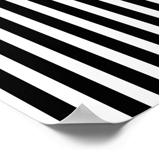 Scull en Stripes, op art Poster (Hoek)
