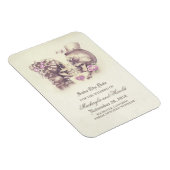 Scull paar Dag van de Doden Save the Date Magneet (Rechterzijde)