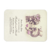 Scull paar Dag van de Doden Save the Date Magneet (Horizontaal)