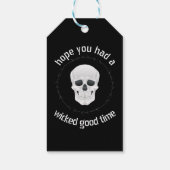 Scull Time Halloween Cadeaulabel (Achterkant)