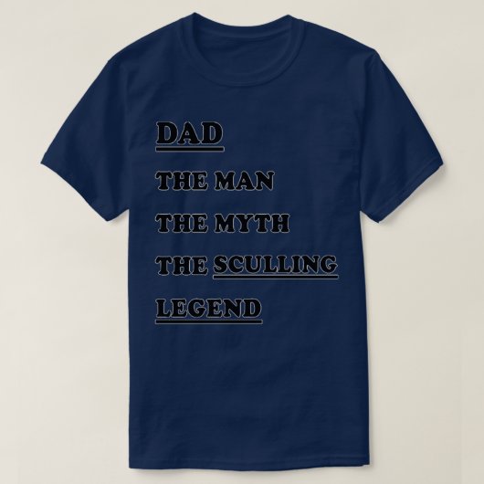 Sculling Gift Cadeau voor mannen 1 T-shirt (Design voorkant)
