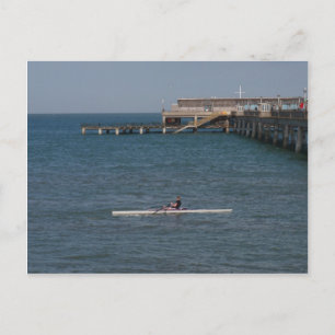 Sculling op het Zee Briefkaart