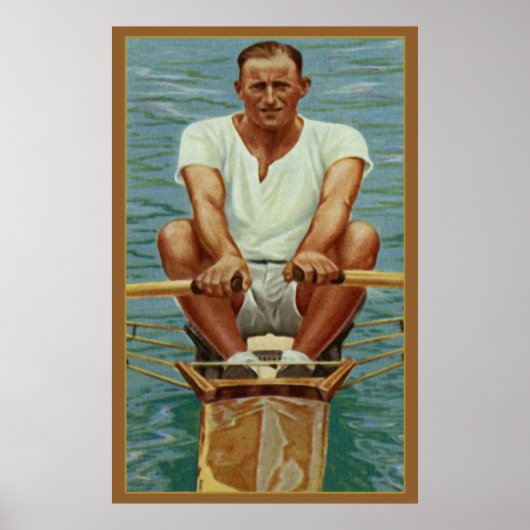 Sculling Rowers Rowing  Sport Mannen Athlete Poster (Voorkant)