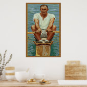 Sculling Rowers Rowing  Sport Mannen Athlete Poster (Keuken)