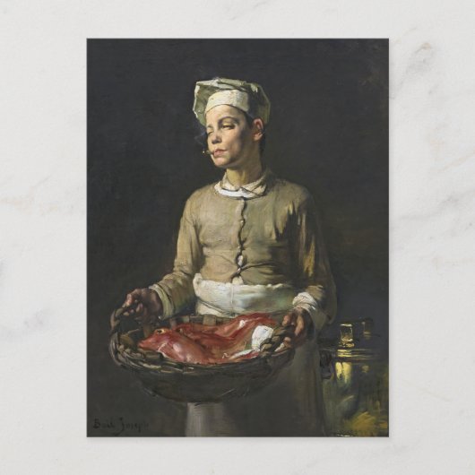 Scullion Met Rode Mullets Joseph Bail Art Briefkaart (Voorkant)