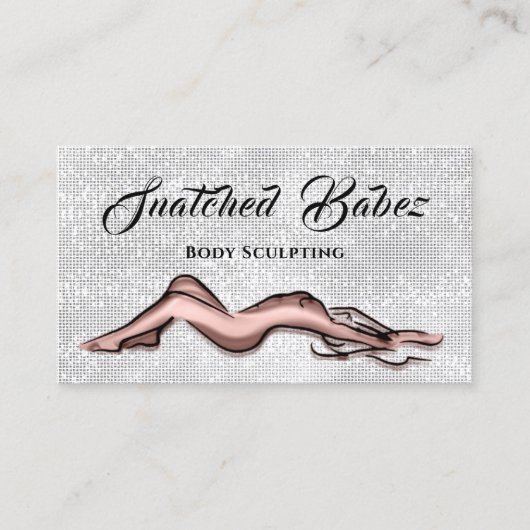 Sculpt uw merk met Body Sculpting Beauty Care Visitekaartje (Voorkant)
